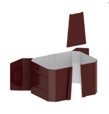 Держатель трубы 76х102 (на дерево) Полиэстер RAL8017