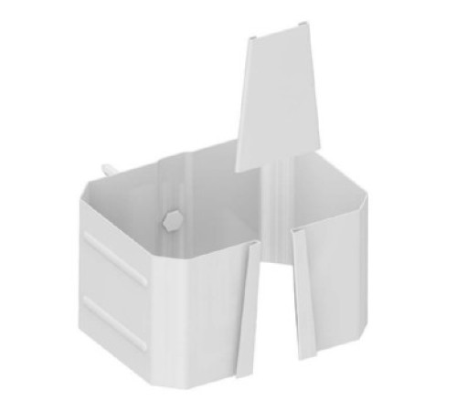 Держатель трубы 76х102 (на кирпич) Полиэстер RAL9003