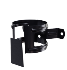 Держатель трубы D100 (на дерево) Пурман двусторонний RAL9005