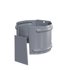 Держатель трубы D100 (на кирпич) Пластизол двухсторонний RAL7024