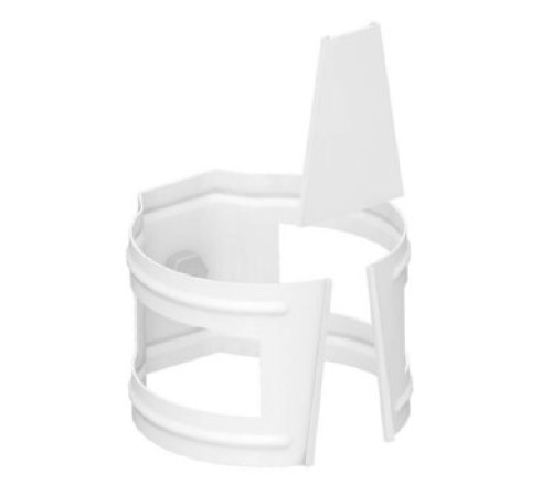 Держатель трубы D100 (на кирпич) Пластизол двухсторонний RAL9010