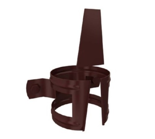 Держатель трубы D90 (на дерево) GS Высокопрочный полиэстер двусторонний RAL8017