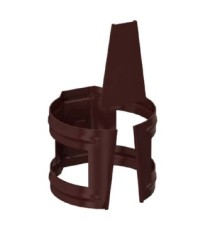 Держатель трубы D90 (на кирпич) GS Высокопрочный полиэстер двусторонний RAL8017