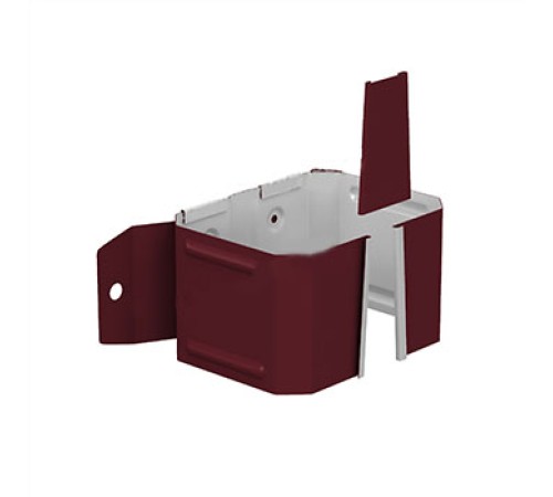 Держатель трубы 76х102 (на дерево) Полиэстер RAL3005