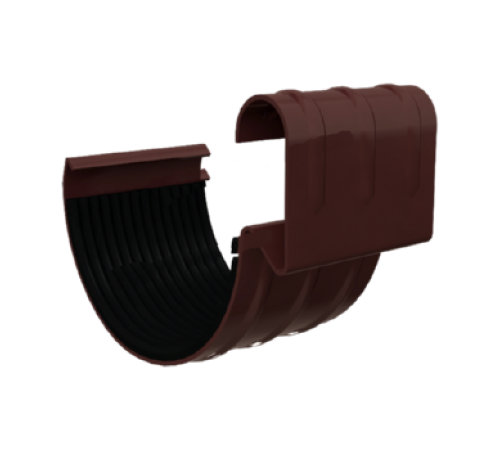 Соединитель желоба D125 GS Высокопрочный полиэстер RAL8017