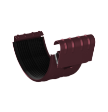 Соединитель желоба D150 Пластизол двухсторонний RAL3005