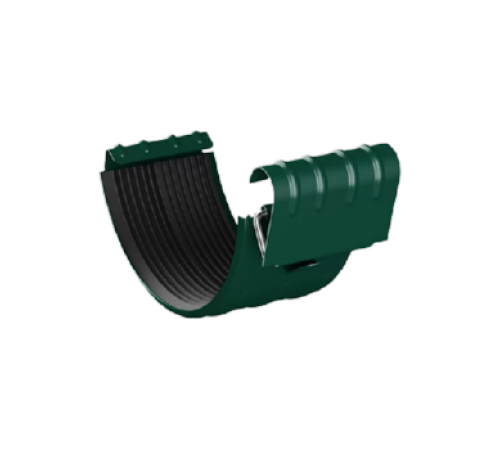 Соединитель желоба D150 Пластизол двухсторонний RAL6005