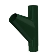 Тройник трубы D100 Пластизол двухсторонний RAL6005