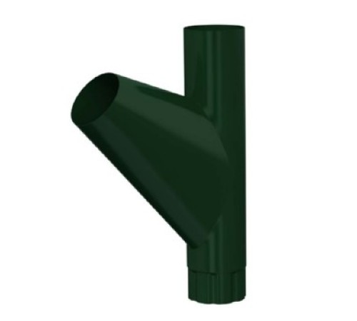 Тройник трубы D100 Пластизол двухсторонний RAL6005