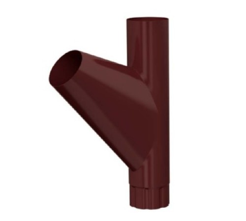 Тройник трубы D100 Пластизол двухсторонний RAL8017