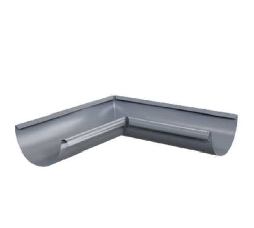 Угол желоба внутренний D150 Пластизол двухсторонний RAL7024