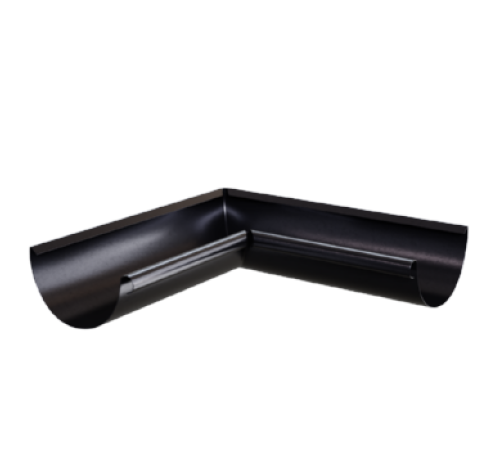 Угол желоба внутренний D125 Пурман двусторонний RAL9005