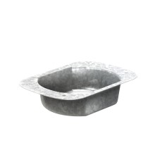 Воронка выпускная 76х102 Оцинкованный Без цвета