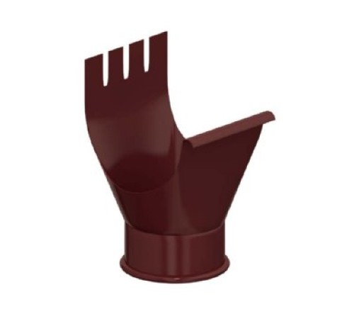 Воронка выпускная D125/100 Пластизол двухсторонний RAL8017