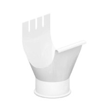 Воронка выпускная D125/100 Пластизол двухсторонний RAL9010