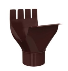 Воронка выпускная D125/90 GS Высокопрочный полиэстер двусторонний RAL8017