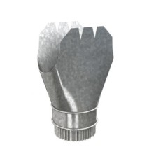 Воронка выпускная D185х150 Оцинкованный Без цвета