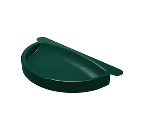 Заглушка желоба D150 Пластизол двухсторонний RAL6005