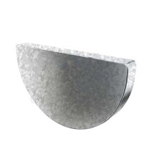 Заглушка желоба D185 Оцинкованный Без цвета