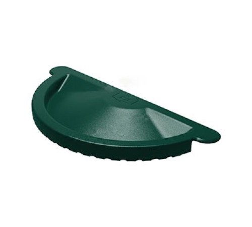 Заглушка желоба D125 Пластизол двухсторонний RAL6005