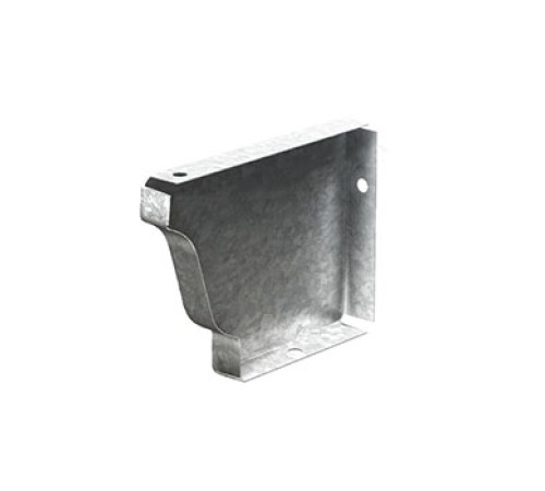 Заглушка желоба 120х86 левая Оцинкованный Без цвета