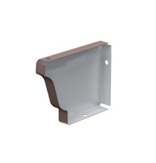 Заглушка желоба 120х86 левая Пластизол RAL8017