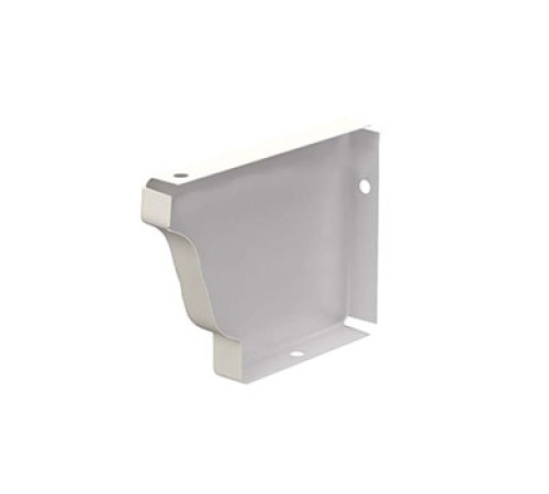 Заглушка желоба 120х86 левая Полиэстер RAL9003