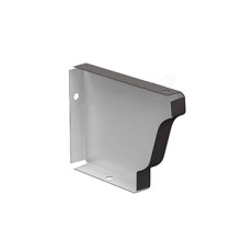 Заглушка желоба 120х86 правая Пластизол RAL8017