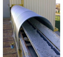 Продольно гнутый профнастил для укрытий конвейеров
