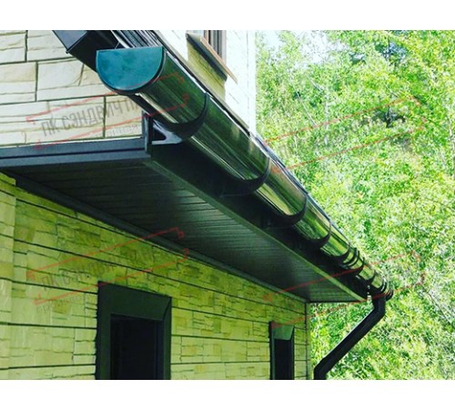 Кронштейн желоба slider ПВХ зелёный RAL 6005