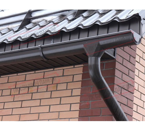 Муфта трубы соединительная ПВХ графит RAL 7024