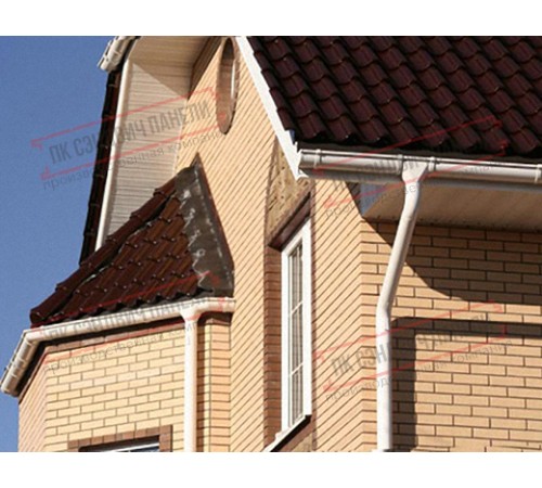 Кронштейн желоба slider ПВХ белый