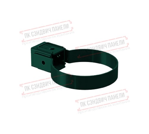 Хомут трубы Kliker ПВХ Premium зелёный инд.упак. RAL 6005