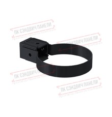 Хомут трубы Kliker ПВХ Premium графит инд.упак. RAL 7024