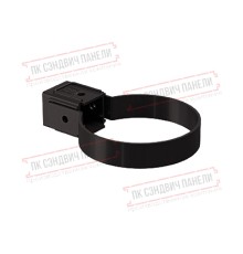 Хомут трубы Kliker ПВХ Premium коричневый инд.упак. RR 32