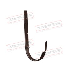 Кронштейн желоба ПВХ металлический шоколадный RAL 8017