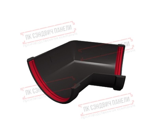 Угол желоба 135 град. универ. ПВХ коричневый RR 32