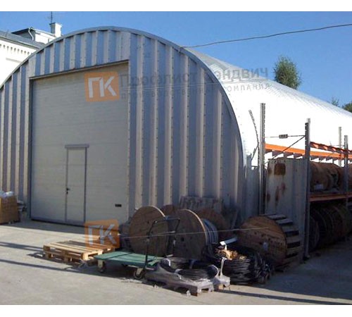 Сборно разборный ангар модель S 13.6x5.6, 4.2x4.2, 0.5