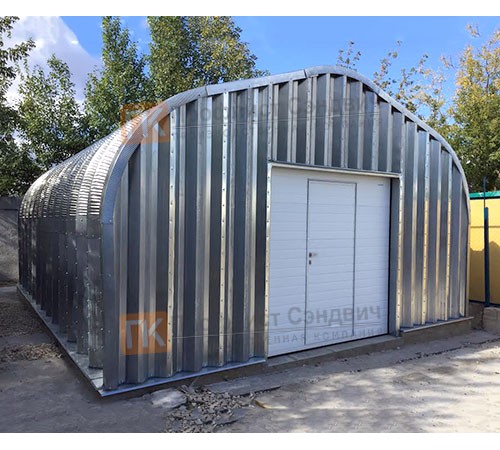 Сборно разборный ангар модель A 6.1x3.5, 2.4x2.4, 6.0