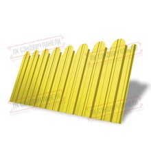 Профнастил фигурный С10 - 0,45 Окрас - А, ПЭ- с пленкой RAL 1018.