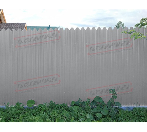 Профнастил фигурный С10 - 0,45 Окрас - Б, Drap RAL 7004.