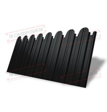 Профнастил фигурный С10 - 0,45 Окрас - Б, Drap ST RAL 9005 черный.