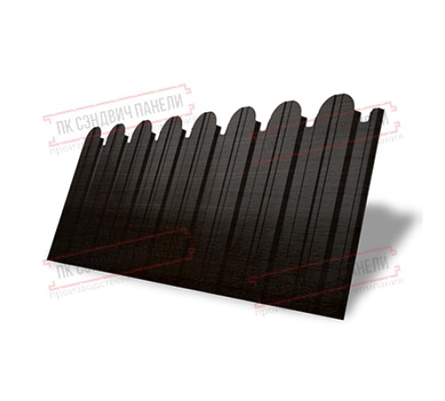 Профнастил фигурный С10 - 0,45 Окрас - А, Print Elite Coffee Wood.