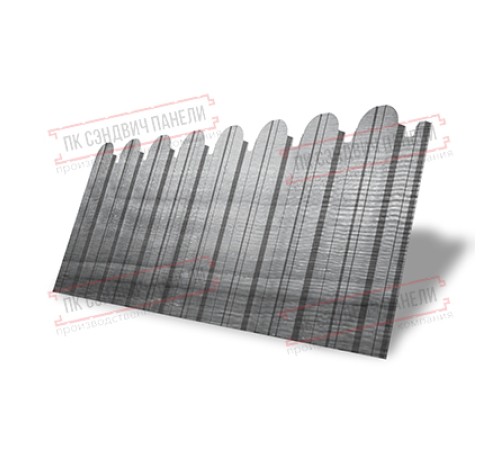 Профнастил фигурный С10 - 0,45 Окрас - Б, Print Premium Silver Wood.