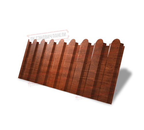 Профнастил фигурный С20 - 0,45 Окрас - А, Print Elite Cherry Wood.