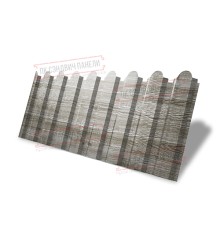 Профнастил фигурный С20 - 0,45 Окрас - Б, Print Elite с пленкой Nordic Wood.