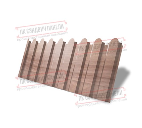 Профнастил фигурный С20 - 0,45 Окрас - А, Print Elite White Wood.