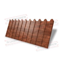 Профнастил фигурный C8 - 0,45 Print Elite Cherry Wood.