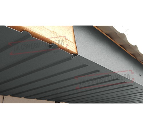 Планка карнизного свеса 200х30х2000 ПЭ-7005-0.45