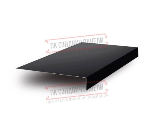 Планка карнизного свеса 200х30х2000 Viking-9005-0.45